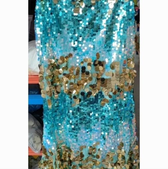 Bow Knot, Tube Top, Lace Up, Contrast Sequined Mermaid Gown for Special Events - Picture 16 of 16